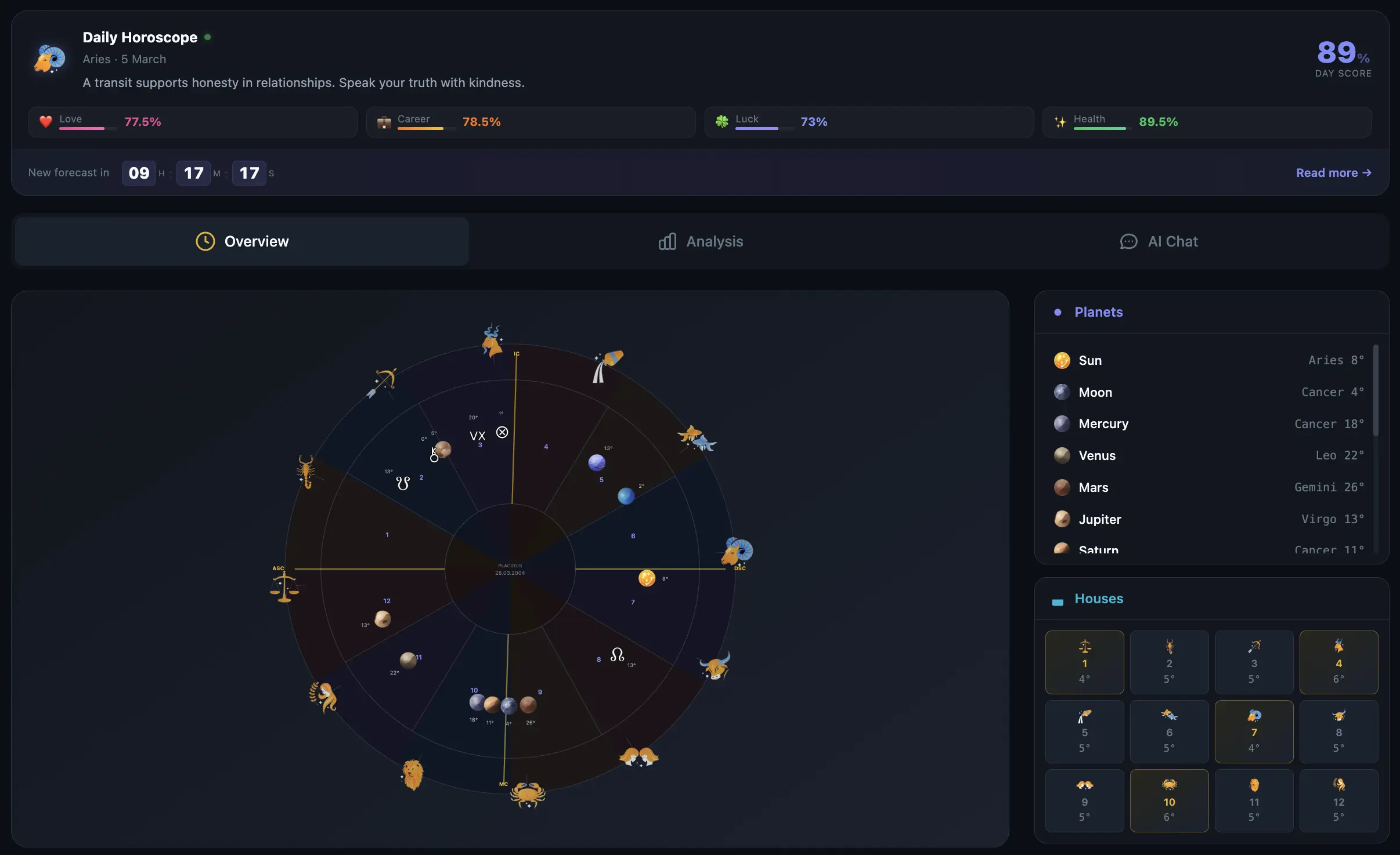 What Your Birth Chart Looks Like